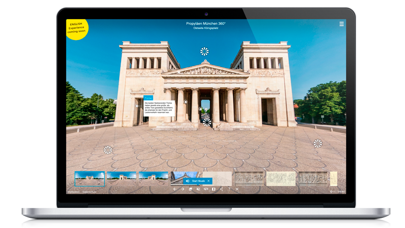 virtuelle Ausstellung Propyläen in 360° erleben